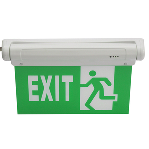 White Green Printing Rechargeable Ni-cd Battery Emergency Exit Sign LED Lights