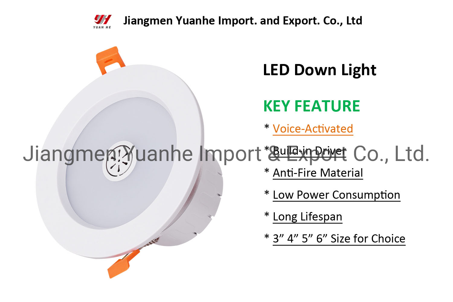 Voice-Activated LED Downlight