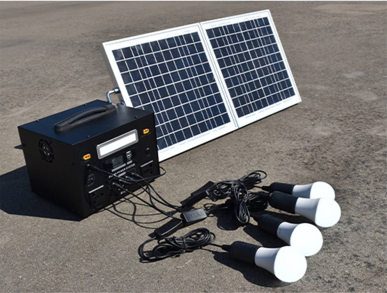 Outdoor Solar Power Station Solar Energy Storage Power Supply (1KW Inverter) 240ah / 300ah