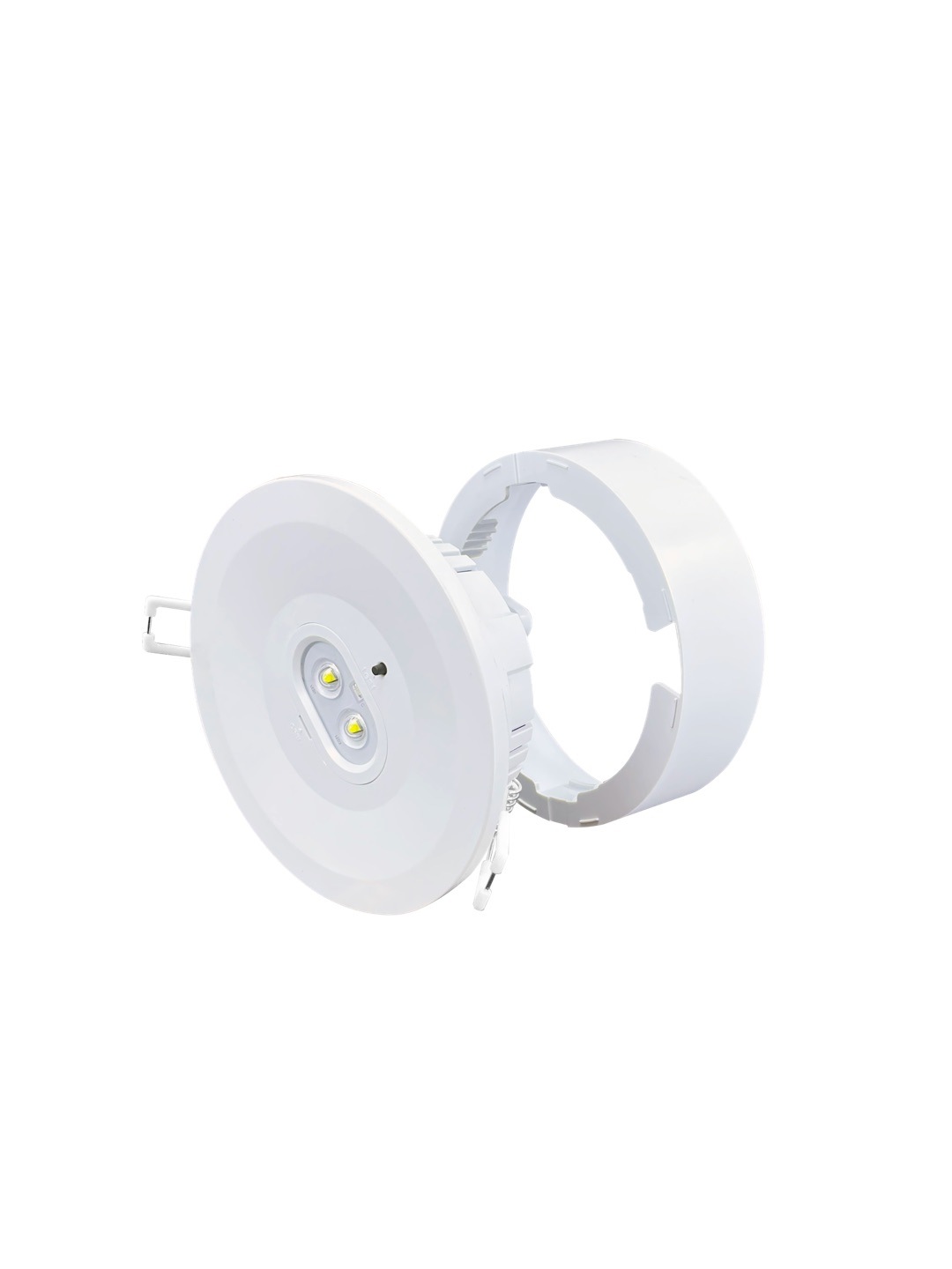 Rechargeable Emergency Downlight Surface or Recessed Installation